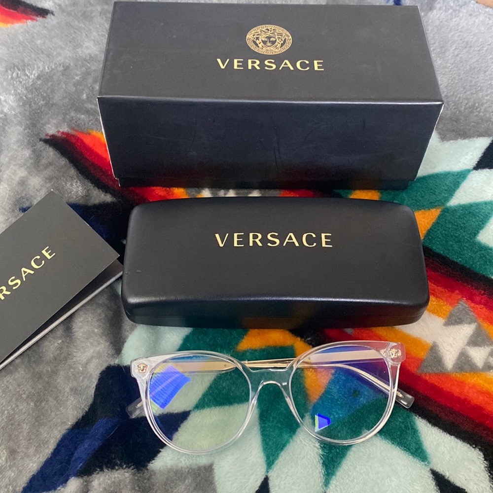 Versace prescription blue light glasses